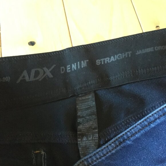 ADX Blue Denim Stretchy Straight Fit Ladies Pull-on Jeans 18-20 - Picture 8 of 14